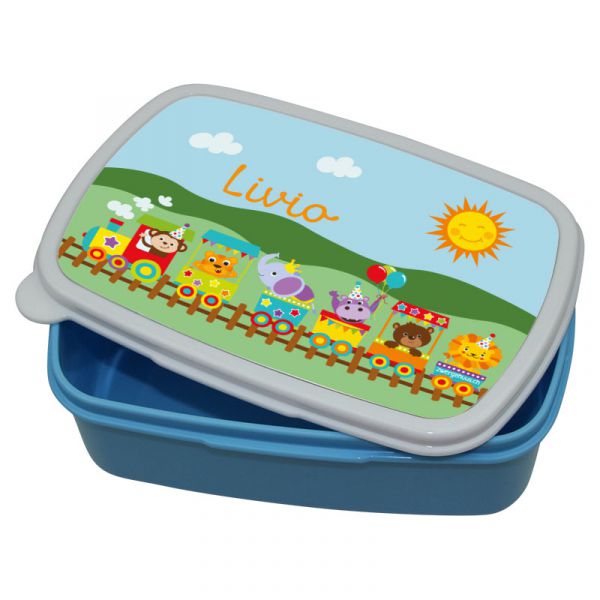Lunchbox Kunststoff Tierzug