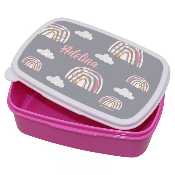 Lunchbox Kunststoff Regenbogen