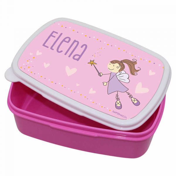 Lunchbox Kunststoff mit Name Zauberfee