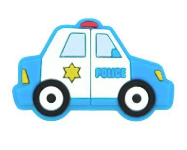 Silikonmotiv Polizeiauto