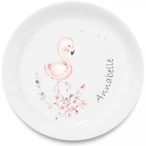Kinderteller Flamingo