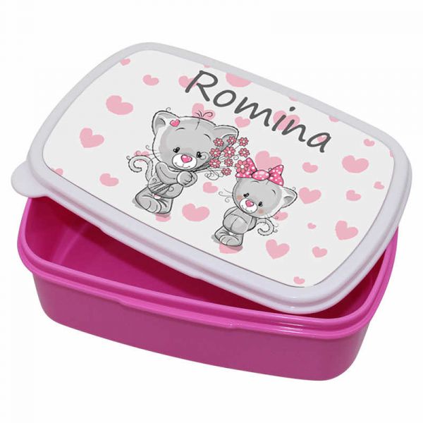 Lunchbox Kunststoff Kätzchen