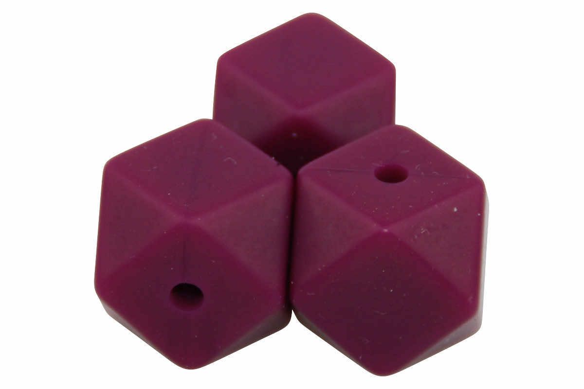 Silikonperlen Hexagon 14mm