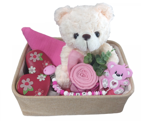 Geschenkkiste Teddy rosatöne